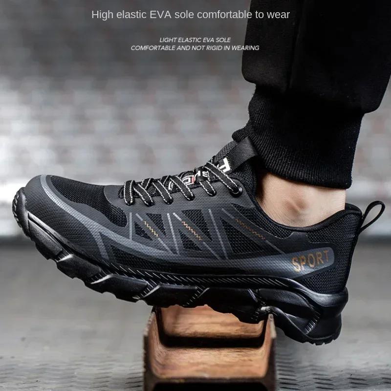 Comfortable lightweight work shoes for men Waterproof non-slip safety shoes Anti Puncture Steel Toe Sneakers Protective Shoes