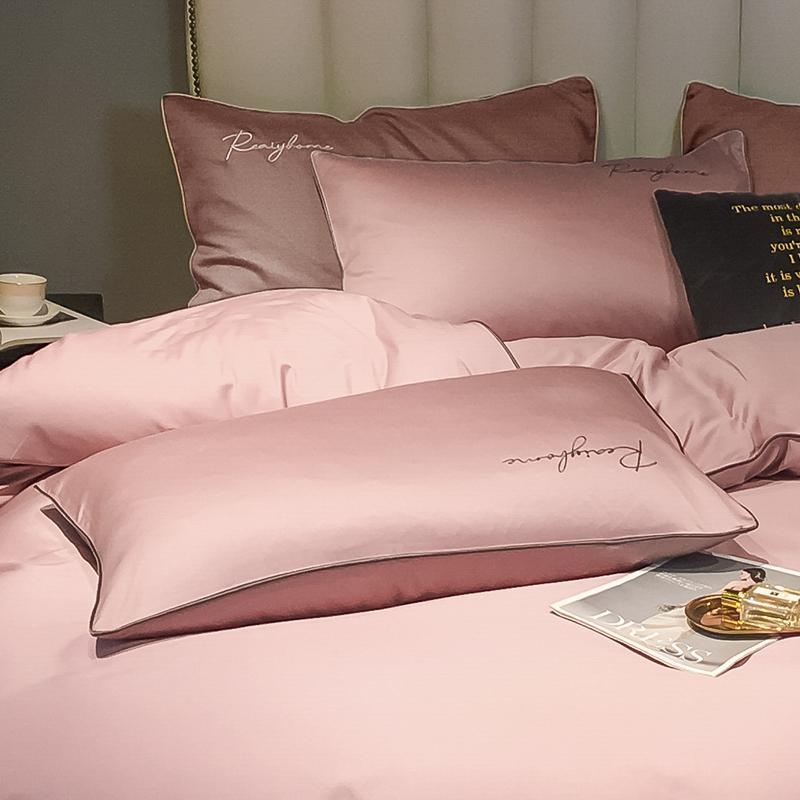 100% Nature Cotton Pillowcase Solid Color Pillow Cover Healthy  High-end Pillow Case 2pcs 48x75cm  King Size Pillow Cases