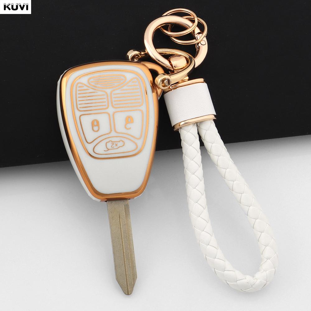 

Tpu Shell Car Key Case Cover Holder Keychain For Jeep Wrangler Compass Patriot Liberty Chrysler 300 Pt Dodge Jcuv Caliber Nitro