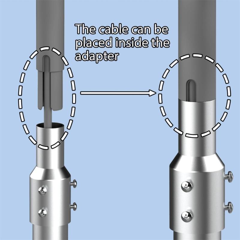 Mast Reducer Joint Socket for Second Generation Satellite Dish, Pipe Adapter Easy Installation Secure Antenna Mounting