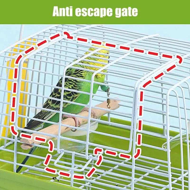 Bird Transport Cage Portable Small Bird Cage Carrier Cage Lovebirds Medium Parrots Parakeets And Cockatiels Travel Carrier