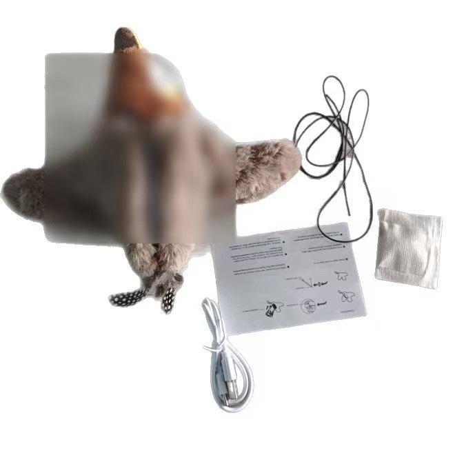 

Трендовая игрушка для кошек: Издающая звуки птица с датчиком вибрации для самостоятельной игры