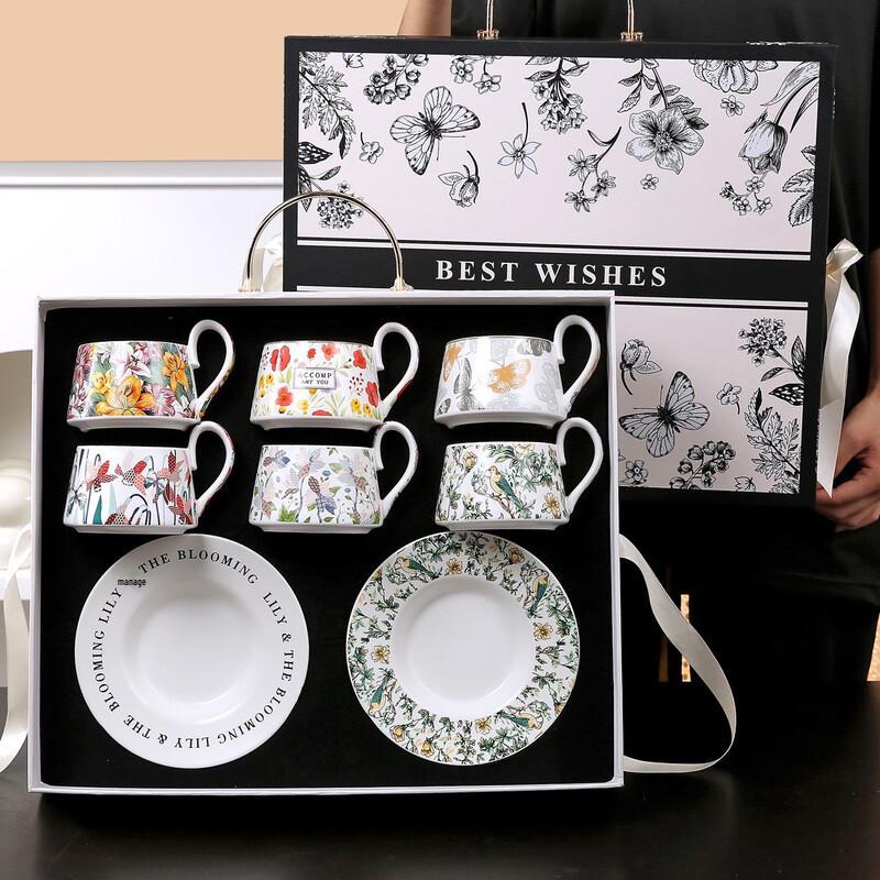 AQ Kleine Frische Keramik Kaffeetasse Geschenkset