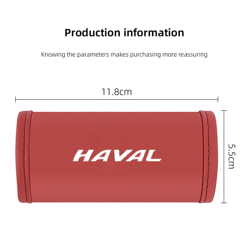 2Pc Car Anti Slip Pull Glove Car Interior Leather Handle Protector Cover For Haval H6 Jolion H9 F7X F7 Dargo H1 H2S M6 H3 H4 H5