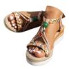 Crystal Sandals For Women Thick Soled Wedge Heeled Women'S Shoes Fashionable Casual Outerwear Sandalias De Mujer Verano 2026