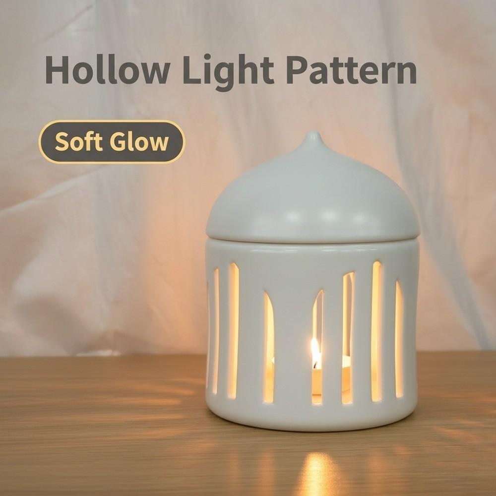Traditional Candle Holder Ceramic Tealight Candlestick Islamic Lantern Candle Base  Perfect Gift