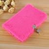 New A5 Creative Lovely Student Plush Diary Book Notebook with Lock School Gift