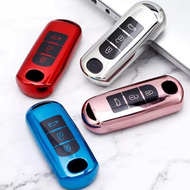 New Tpu  2/3 Button Car Remote Key Case Cover For Mazda 2 3 6 Atenza Axela Demio CX-5 CX5 CX-3 CX7 CX-9 2015 2016 2017 2018 2019 Accessories