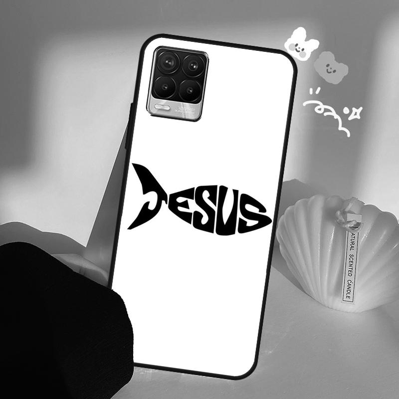 

Fish Symbol Jesus Christ Christian Case For Realme C75 C63 C61 C55 C51 C53 C25 C65 C67 C71 11 12 13 14 15 Pro Plus GT6 GT7 Pro Realme 15 Pro