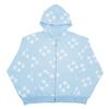 S-6XL Plus Size Autumn and Winter Men's and Women's Same Star Printed Casual Fashion Cardigan Hooded Couple Sweater