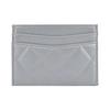 CHANEL brand logo  diamond pattern calfskin  card holder  female style  gray