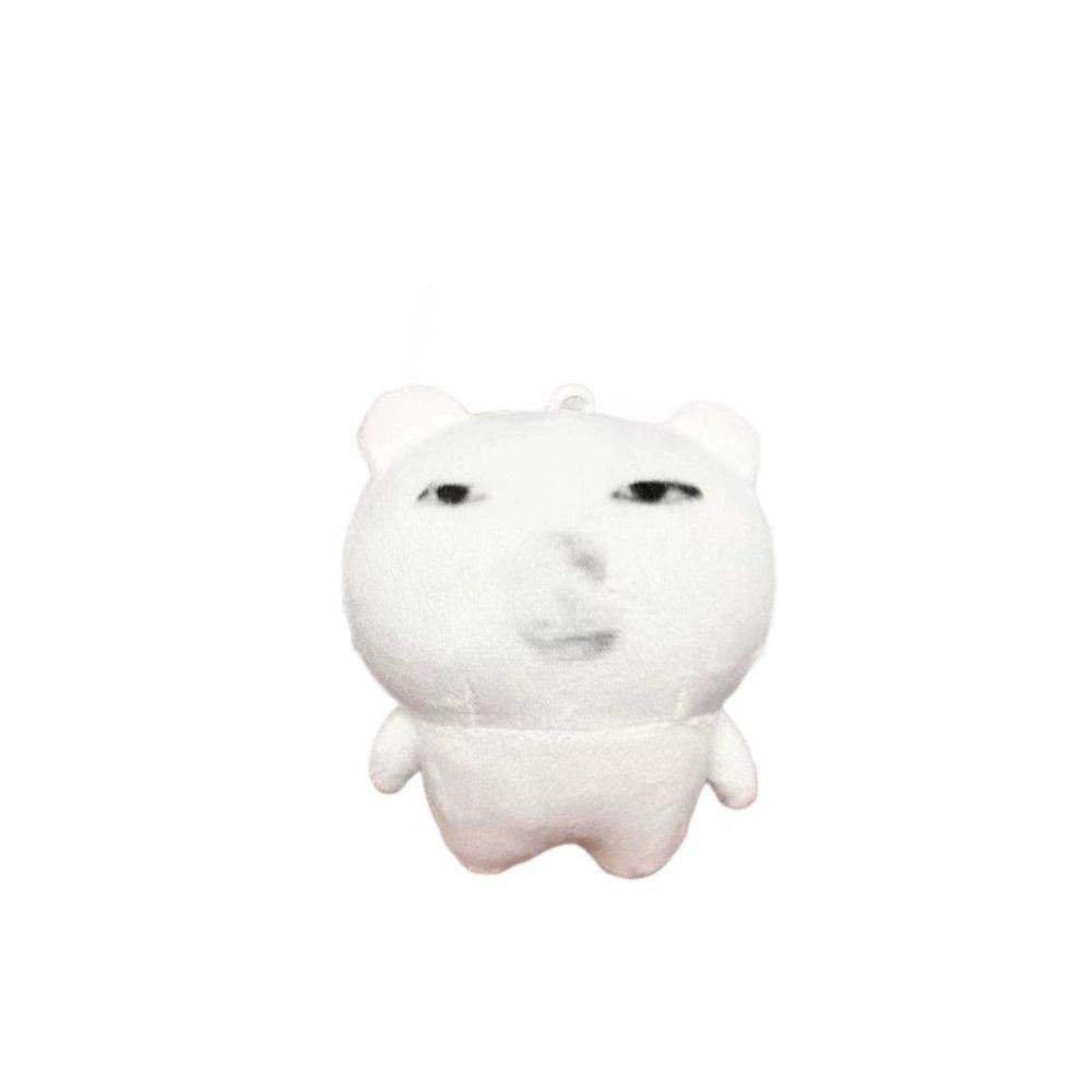 Bag Charm Expression Plush Keychain Hanging Ornament Expression Pendant Funny Plush Doll Car Keys