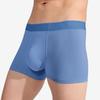 Men Boxer Underwear Mid-rise Elastic Waist Breathable Shorts Briefs Letter Print U-Convex Panties Daily Wear