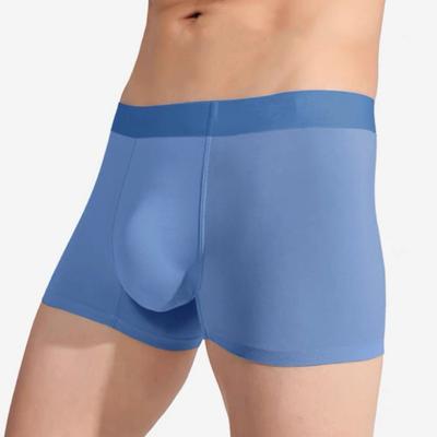 Herren-Boxerunterwäsche, mittelhoher Schnitt, elastischer Bund, atmungsaktive Shorts, Brief-Print, U-konvexe Höschen, Alltagskleidung