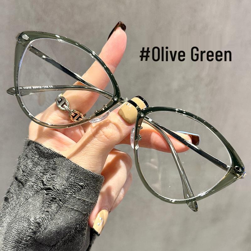 New TR90 Cat-Eye Women's Eyeglass Frames: Anti-Blue Light, Prescription-Ready, High-End Style