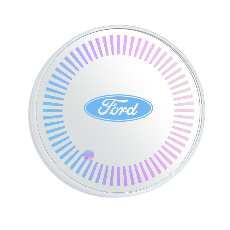 Ford Luminous LED Interior Water Cup Coaster with Seven-Color Ambient Light