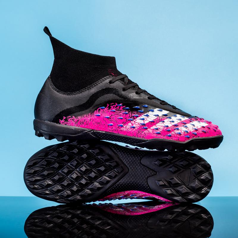 Large Size New High-Top Football Shoes Men'S Training Shoes Student Long Nail Football Shoes Broken Nail Shoes Women