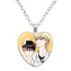 Low Tide In Twilight Anime Necklace Taeju YEO Euihyun KIM Glass Cabochon Heart Shaped Pendant Necklace Charm Jewelry Gift