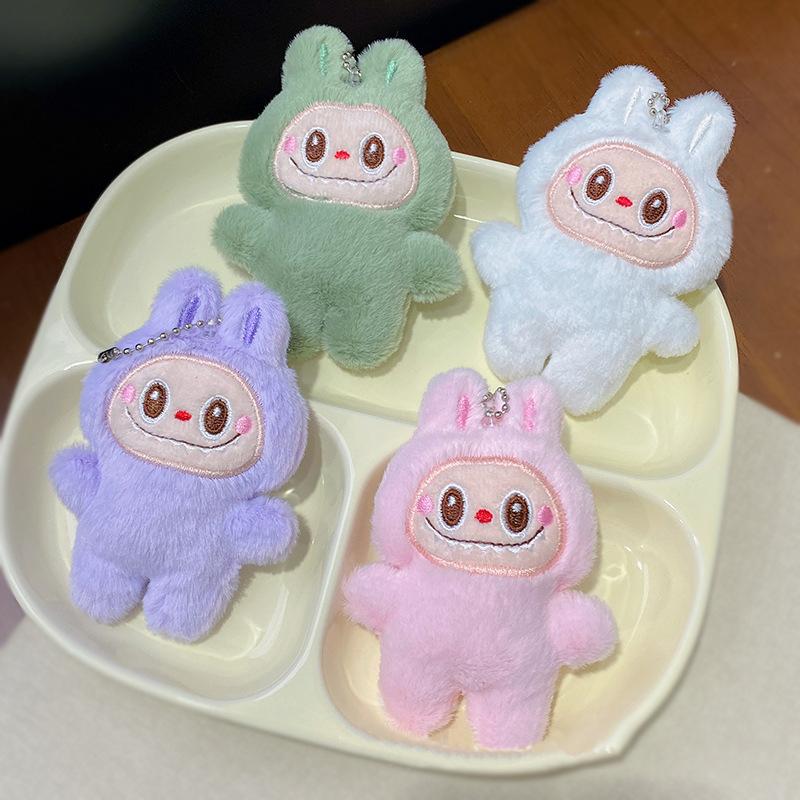 Cartoon Plush Cute Rabbit Doll Doll Pendant School Bag Decoration Keychain