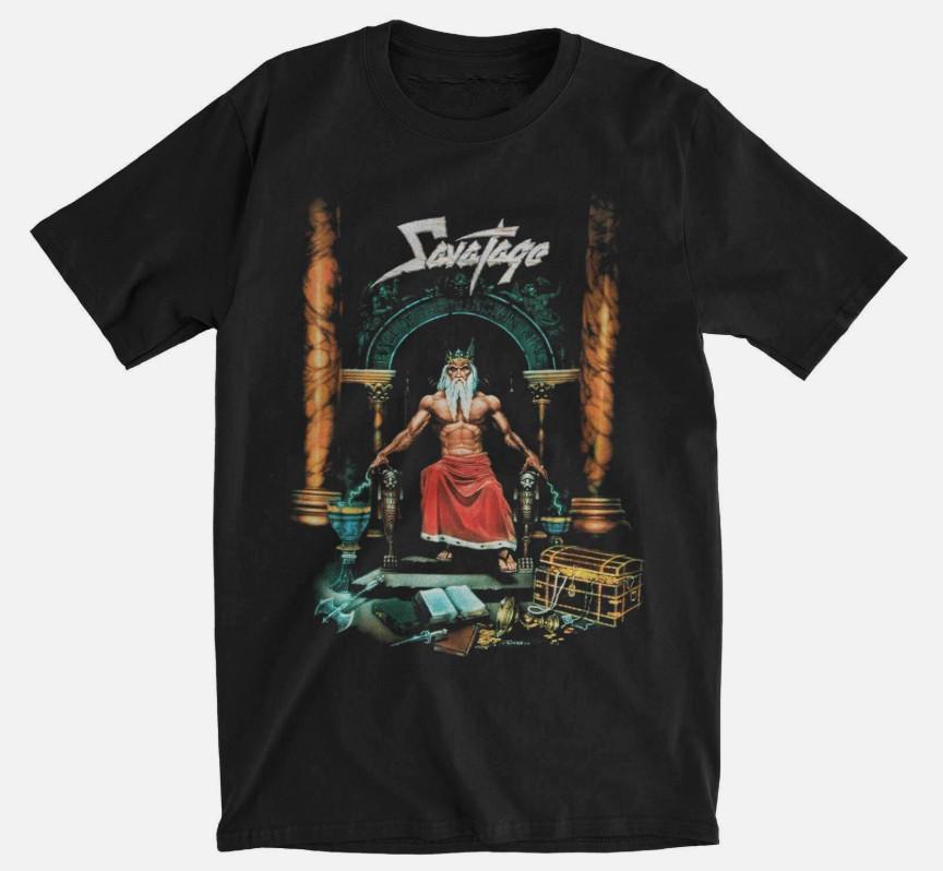 Vintage SAVATAGE HALL OF THE MOUNTAIN KING NEW Black Men S45XL TShirt Unisex T-Shirt S