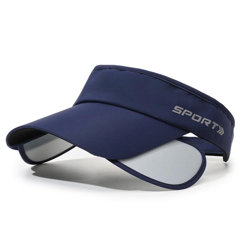 Summer Outdoor Sunshade Sports Retractable Hat Brim Empty Top Hat Men's Quick-Drying Sunscreen Cap Women's Running Sun Hat