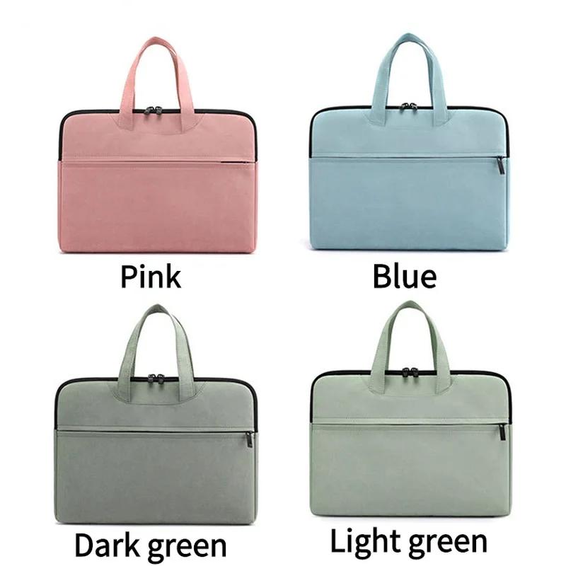Large Capacity Gift Business Bag Handheld Information Bag Canvas Oxford Zipper File Bag Waterproof Briefcase Handbags