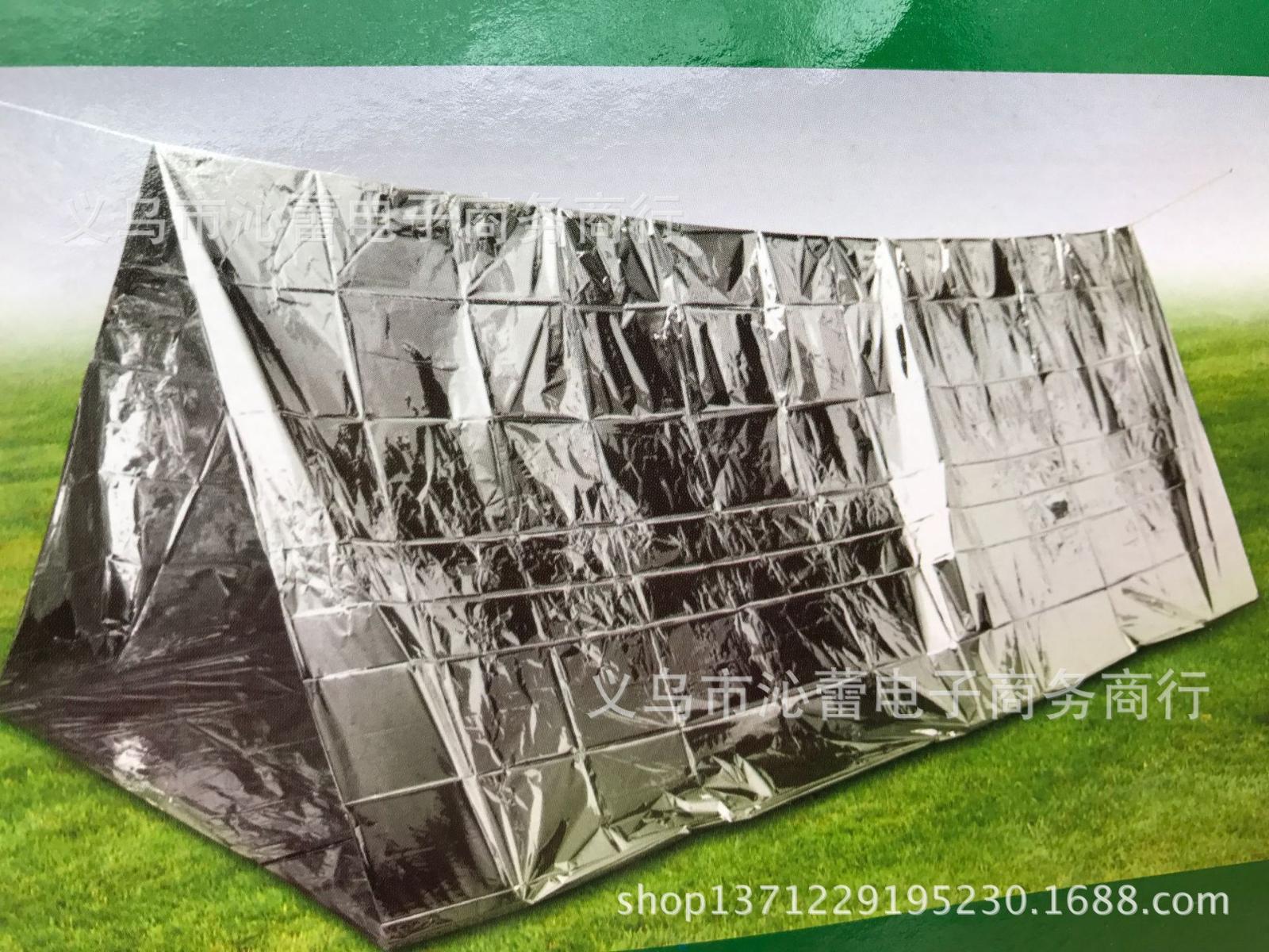 

Emergency Shelter Tent Disposable Tent For Emergencies One Size серебряный
