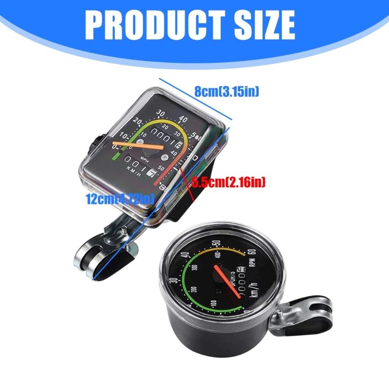 652F Easy To Install Retro Bike Speedometer Counter For Cycling Accurate Speed Aluminum