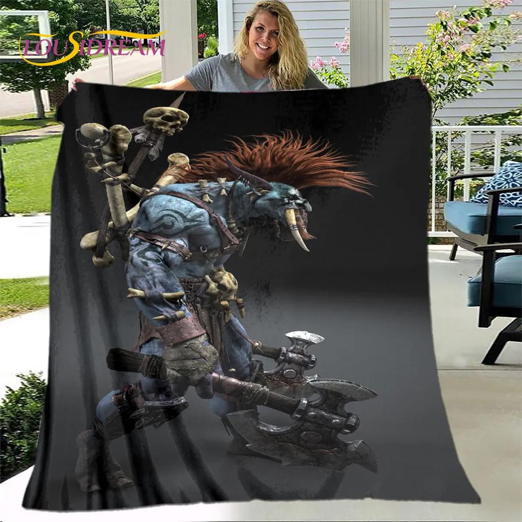 WOW, World of Warcraft Game Gamer Soft Plush Blanket,Flannel Blanket Throw Blanket for Living Room Bedroom Bed Sofa Picnic Cover