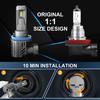 2pcs POLARPRA LED Headlight H8/H9/H11/H16 7035 Grey