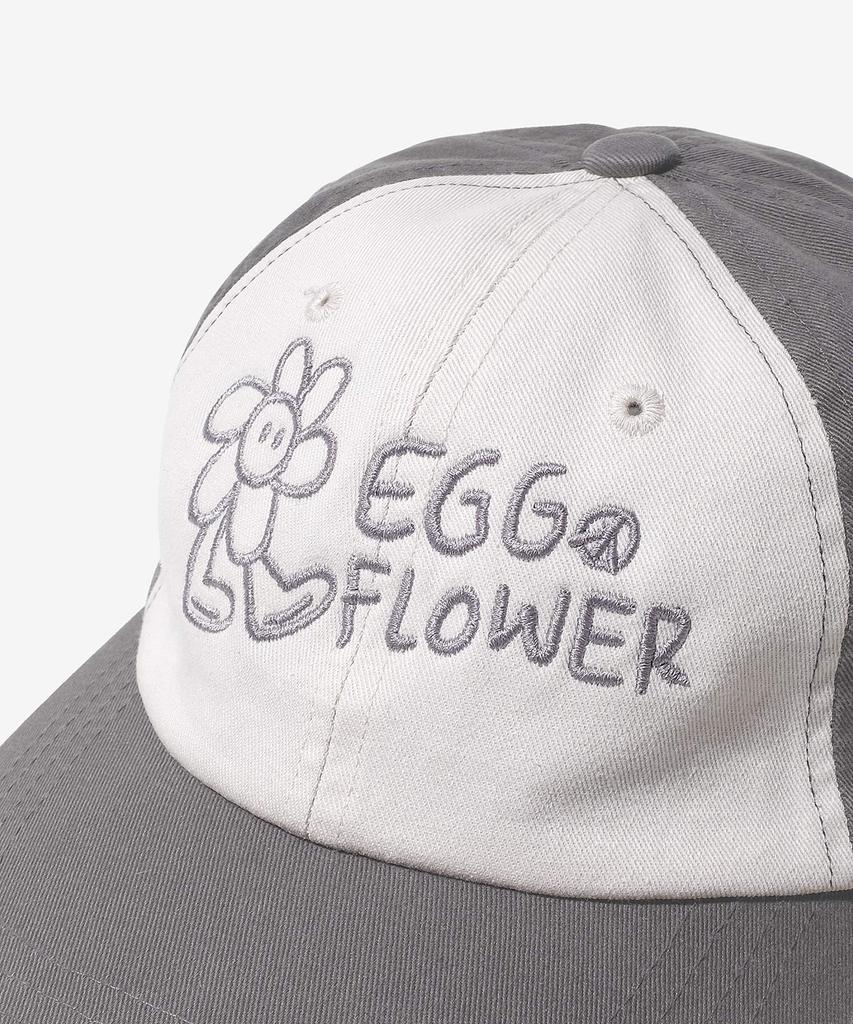 Beollunpeulenjeu Egg Flower Two-Tone Ball Cap Gray