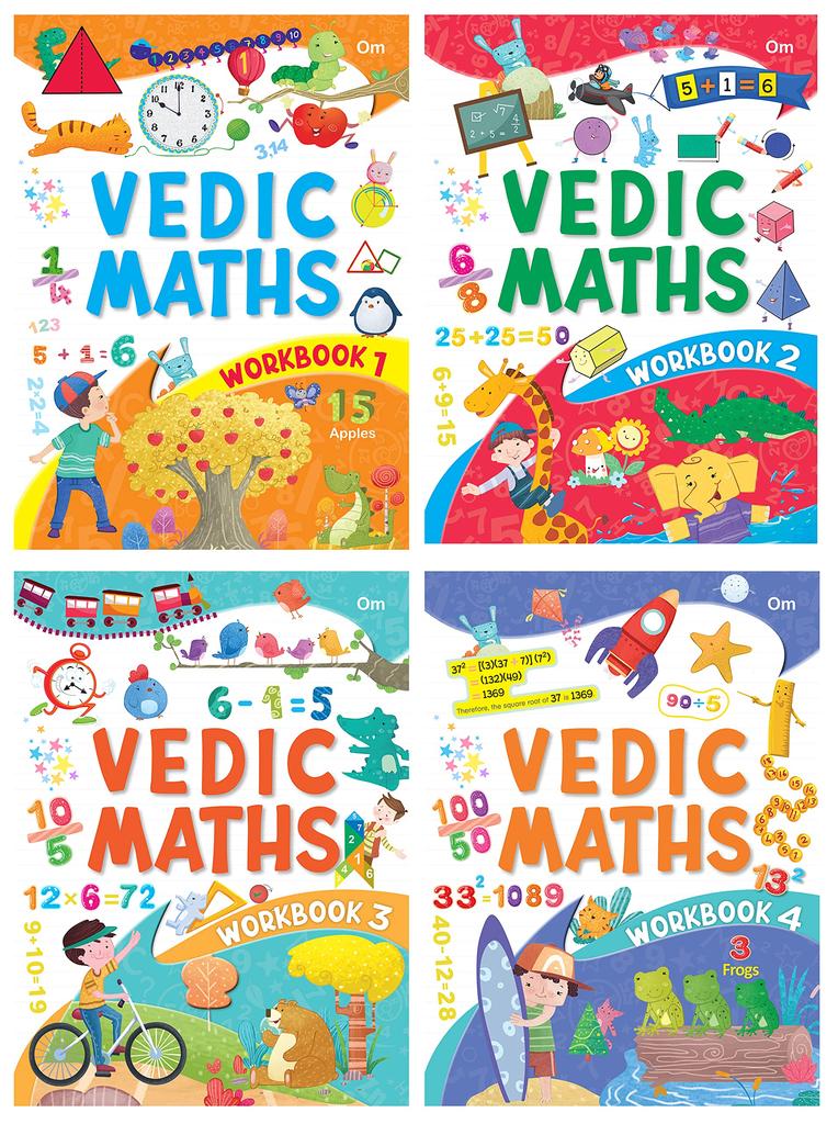 Vedic Math Workbook (Set Of 4 Activity Books)