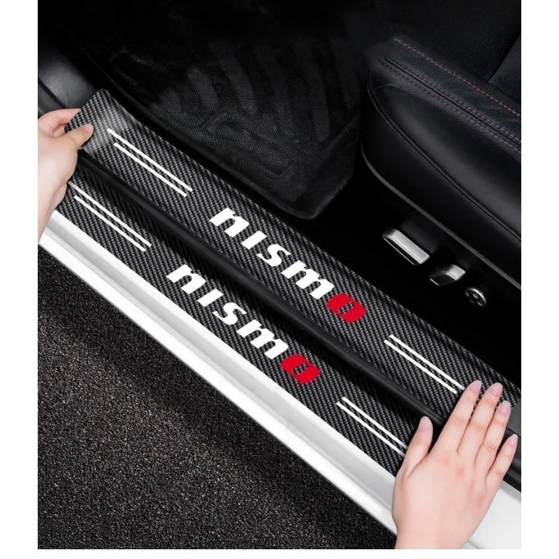 4pcs Car Stickers Car Trunk Door Sill Plate Rear Bumper Guard Protector Pad For Nissan Nismo Motorsport International OFF ROAD