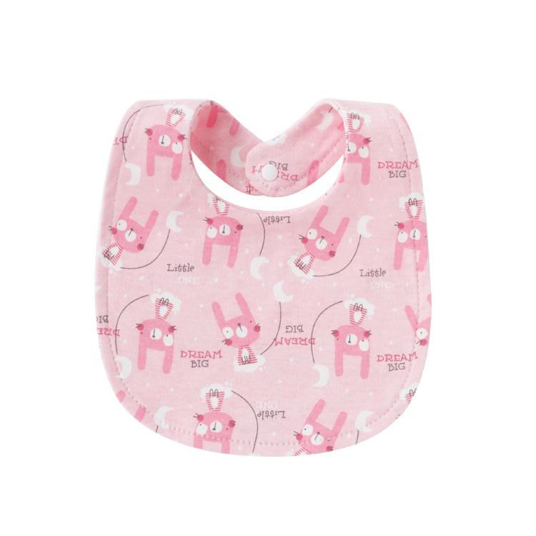 Newborn Baby Bibs Pure Cotton Double Layer Drool Bibs High Absorbency Burp Cloths For Infants Toddlers Soft Skin Friendly