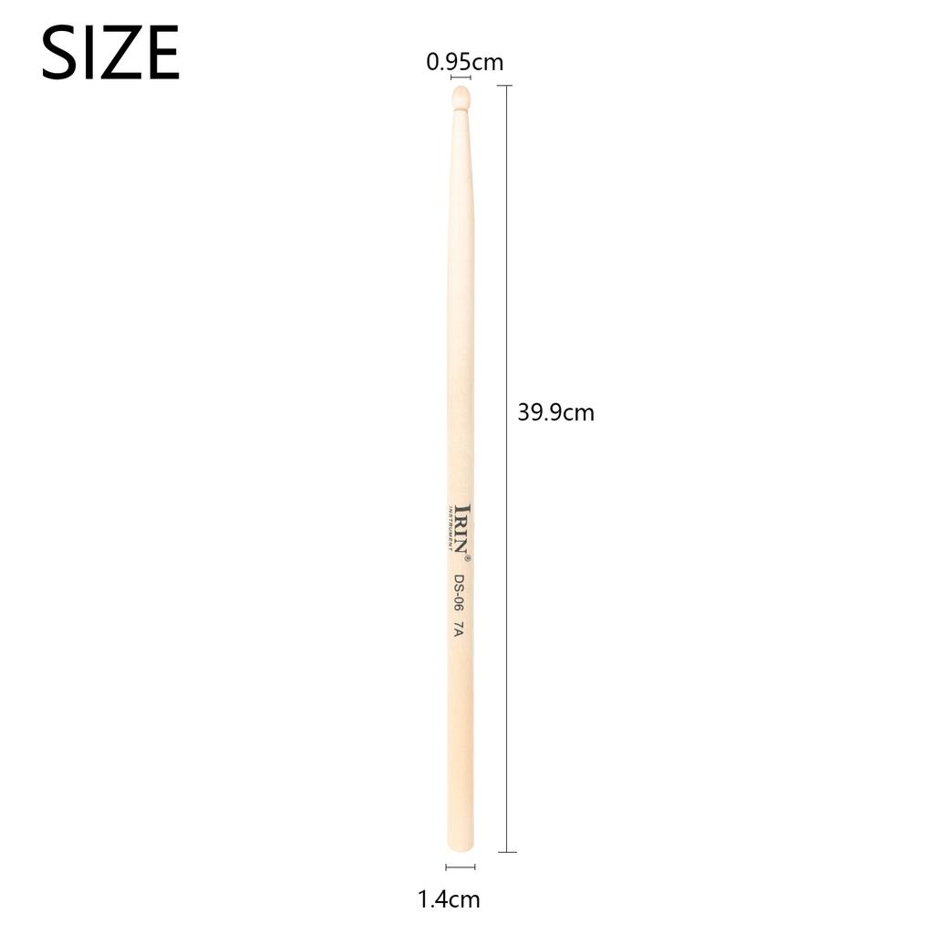 IRIN 1 Pair Drumsticks Premium Maple Drumsticks 5A 7A Drum Sticks Drum Mallets Pro Percussion Instrument Parts & Accessories