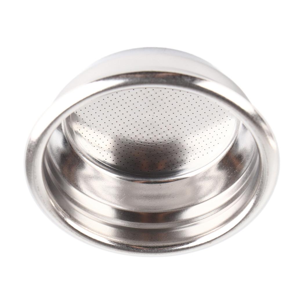 22g Poröser Filterkorb Edelstahl Kaffee Siebträger Filter 2 Tassen Kaffeefilterschale für