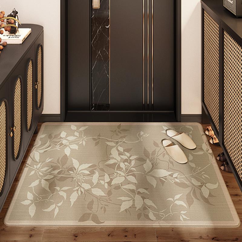 Nordic Blume Luxus Eingangstür Verschleißfeste Fußmatte Keny Samt Zuhause Abkratzen Sand Staubentfernung Fußmatte Eingangstür Teppich