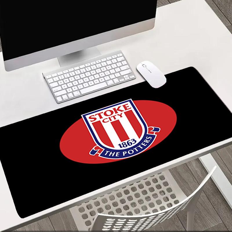 Stoke City Football Club   Mouse Pad Office Desk Mat, Gaming Mouse Pad Mousepad, Keyboard pad,Heavy-Duty Non-Slip Rubber Backing, Gift