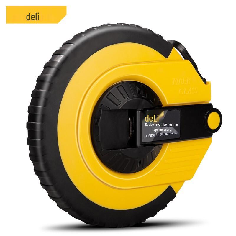 Deli 30m Rubberized Fiber Tape Measure