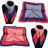 New simulated silk scarf, striped women's small square scarf, flight attendant workplace decoration cm spring and summer silk scarf