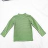 Kids' and Parents' Striped Long Sleeve T-shirt - Semi-High Collar Elastic Layer for Autumn/Winter
