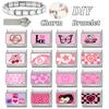 Fashion Pink Printing Cute Dog Cherry Butterfly Ball Italian Charm Links Fit 9mm Stainless Steel Bracelet Girls' DIY Making Gift