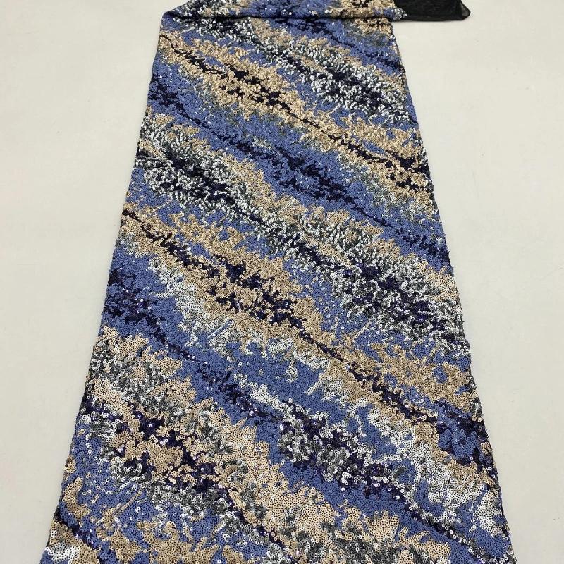 1Yard Elastic Mesh Diagonal Embroidery 3MM Colorful Sequin Fabric for Skirt Evening Dress Fashion Clothing Wide:125CM