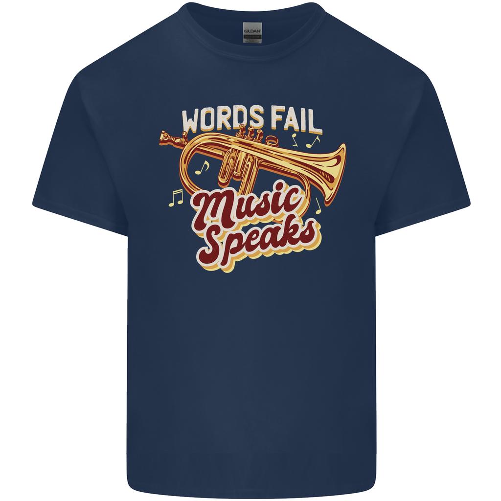 Flugelhorn Music Speaks Where Words Fail Unisexs Light Cotton TShirt