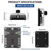 12Ways 6 Ways Car Boat Fuse Box Holder Blade Fuse Holder Block & Warning Indicator 32V 100A Power Distribution Panel Board