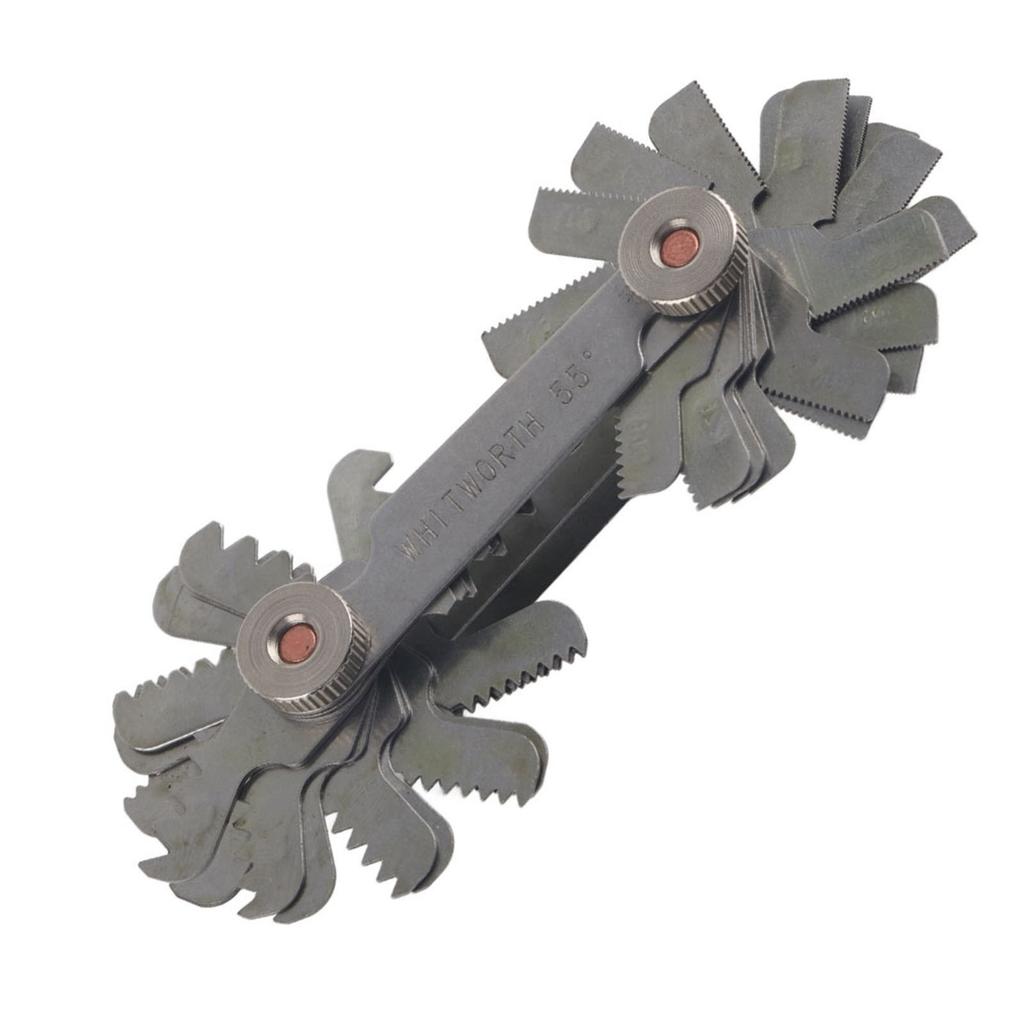 51/52PCS Stainless Steel Thread Plug Gage 60 and 55 Degree Screw Pitch Measuring Tool Screw Pitch Gage Thread Measuring Gage