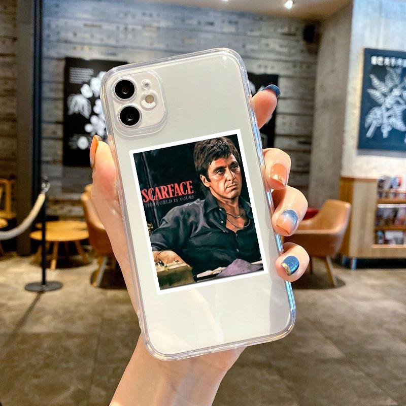 Scarface 1983 Film Al Pacino Movie Phone Case for IPhone 14 11 12 13 Mini Pro XS MAX 8 7 6S Plus X SE 2020 XR Transaprent Fundas
