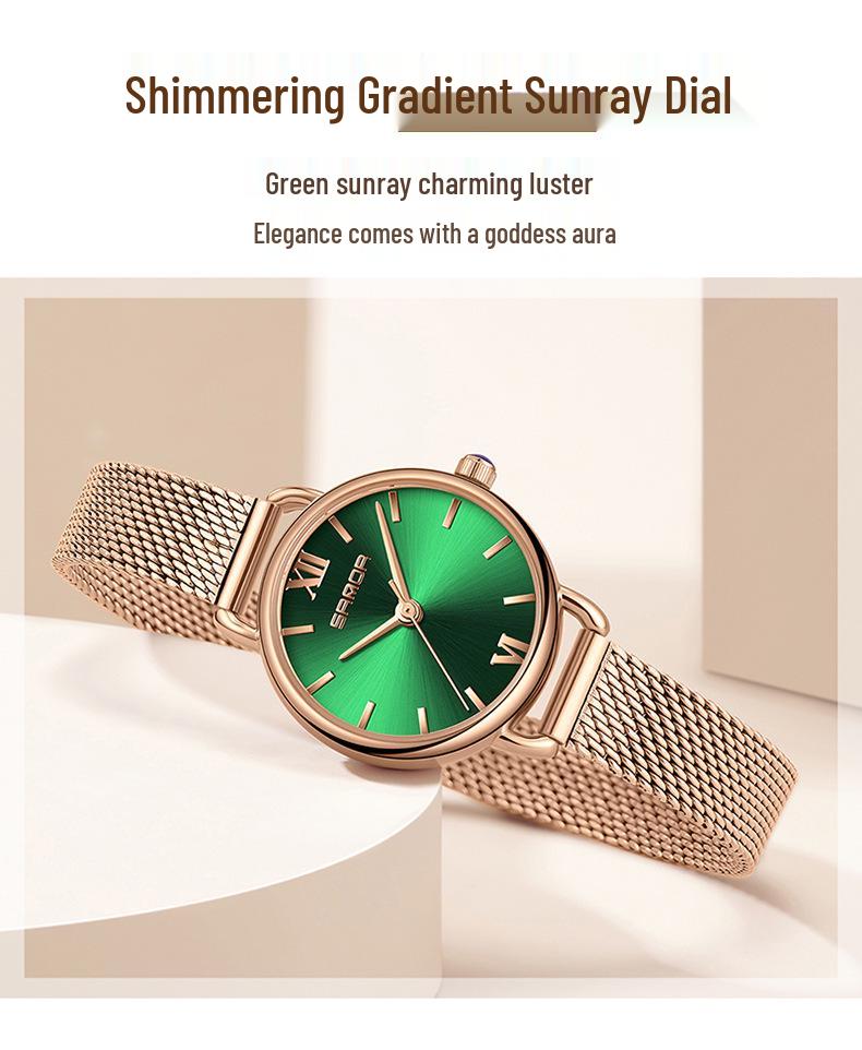 Sanda Women's Retro Roman Numeral Quartz Watch - Fashionable, Simple, and Waterproof