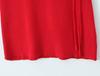 SAW American Style Red Spicy Girl Metal Strap Halter Waist-Cinching Bodycon Dress