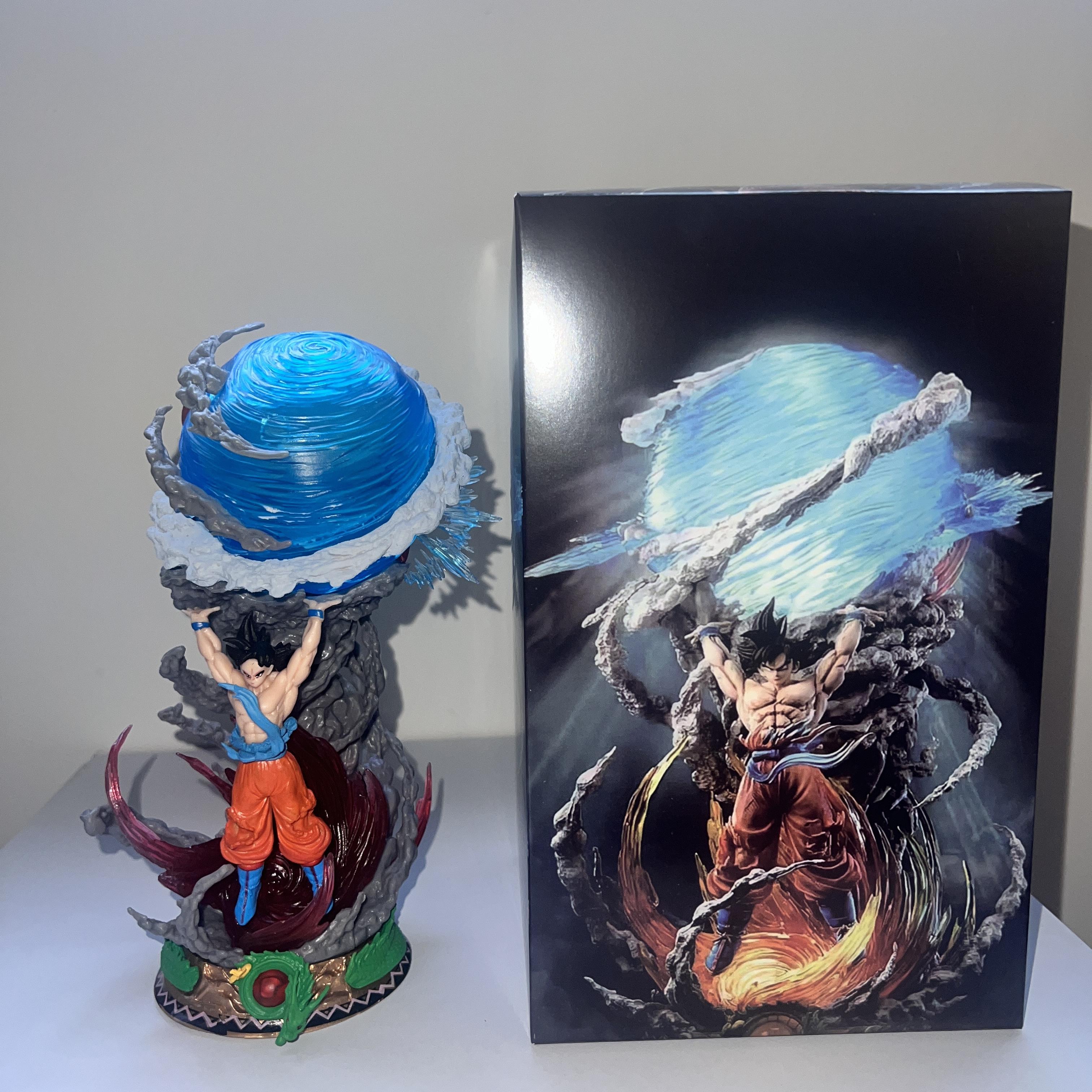 

25Cm Dragon Ball Figures Spirit Sou Goku Anime Figures Super Saiya Pvc Statue Doll Action Figure Model Collection Toys Gift
